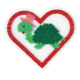 Hama Pegboard large heart white