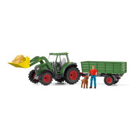 Schleich 42608 Tractor met aanhanger